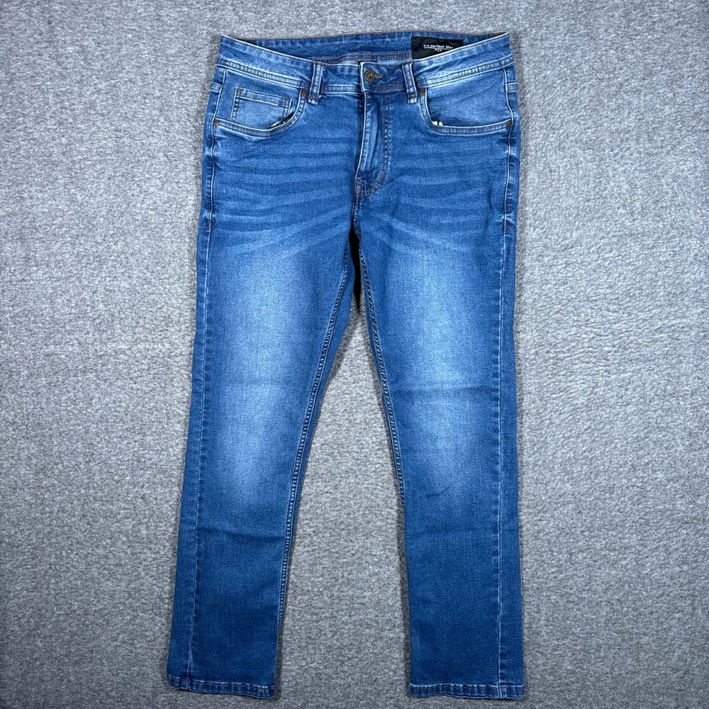 The Perfect NYC Jeans Mens 32x30 Slim Fit Blue Stretch Denim Pants